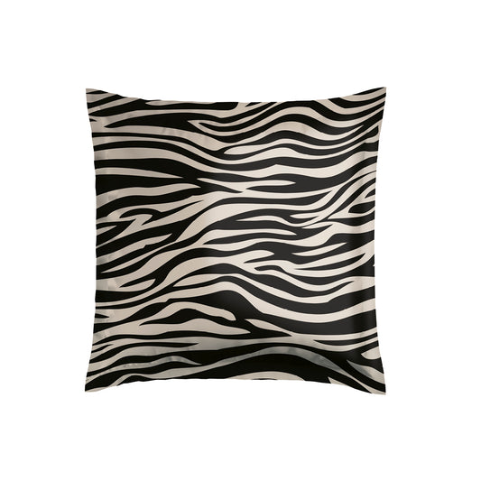 Pillowcase(s) cotton satin - Paradis zébré Black