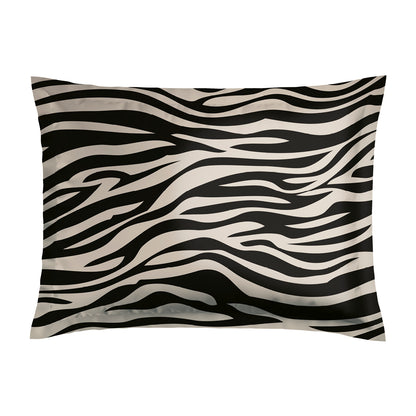 Pillowcase(s) cotton satin - Paradis zébré Black