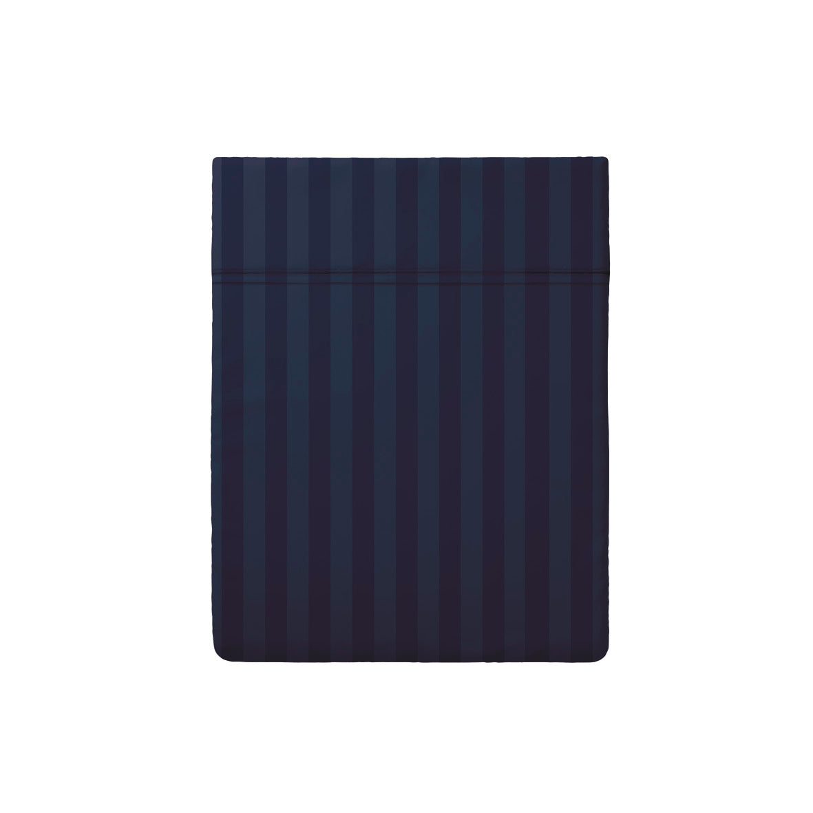 Flat sheet cotton satin dobby stripe woven Dark blue