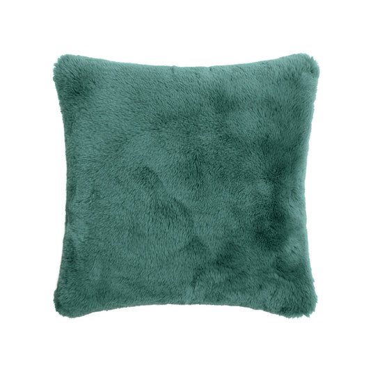 Cushion cover fake fur green : 40 x 40 cm