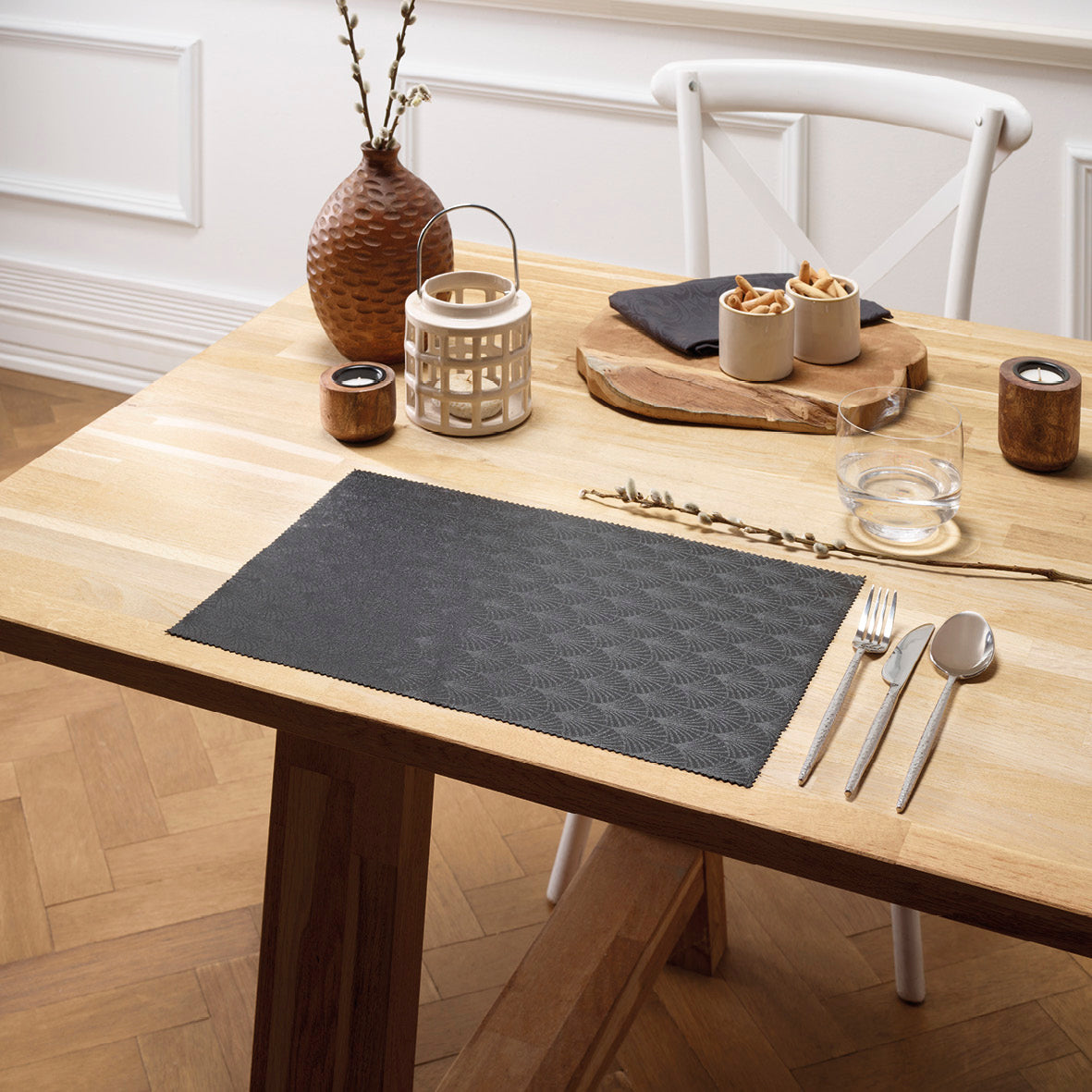 Set of 2 placemats - Nilo Black