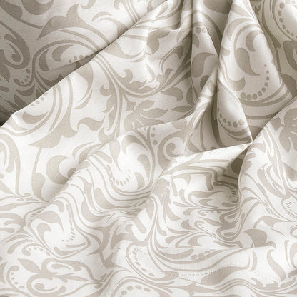 Duvet cover + pillowcase(s) cotton satin - Victorian taupe