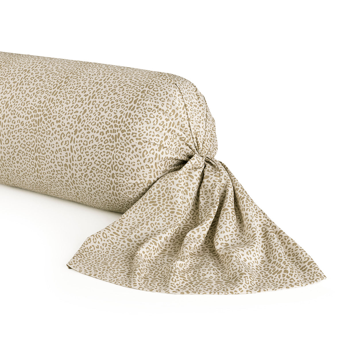 Bolster pillowcase - Leopard Taupe