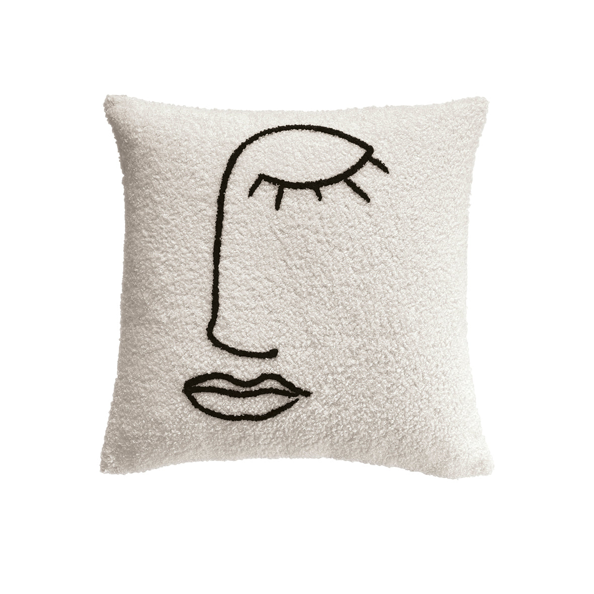 Cushion cover Felix White / Black - 43 x 43 cm