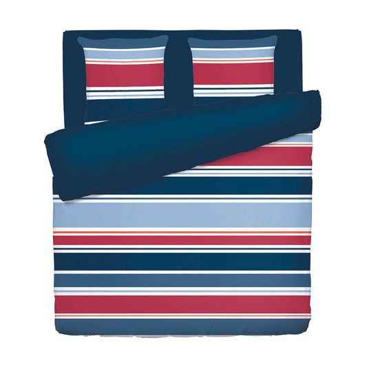 Duvet cover + pillowcase(s) cotton satin - A l'infini dark blue