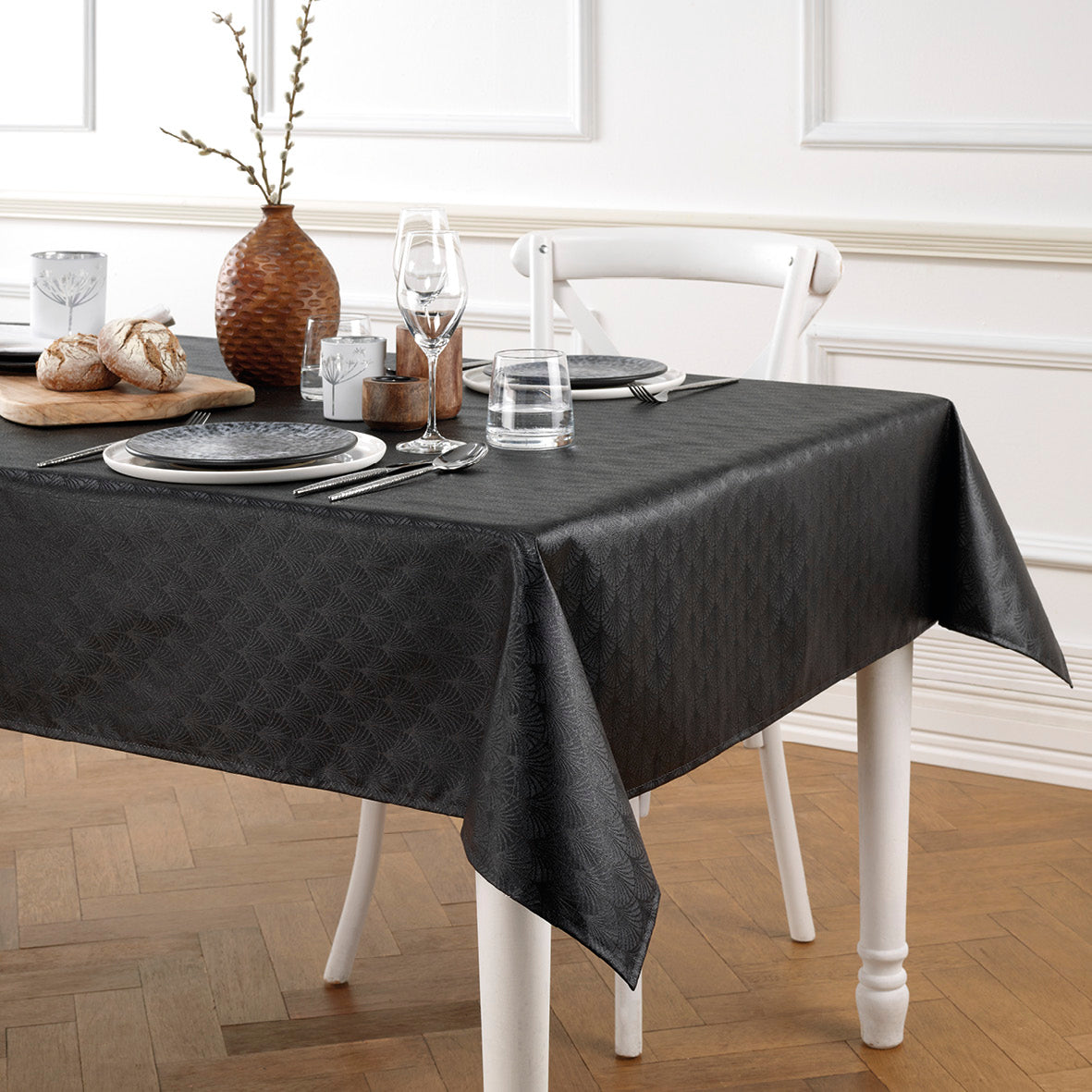 Tablecloth Delta Black