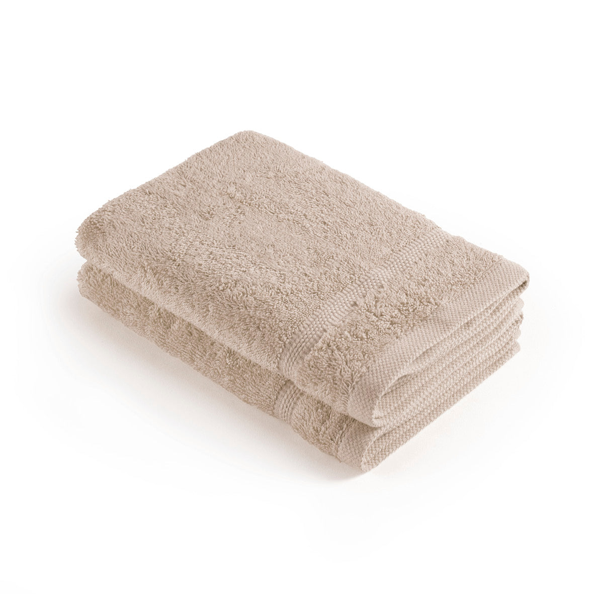 Set of 2 kitchen towels - 45 x 45 cm Taupe