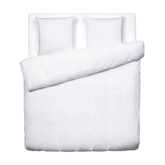 Duvet cover + pillowcase cotton gauze - Uni White