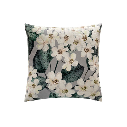 Cushion cover Anémone des bois Grey - 45 x 45 cm