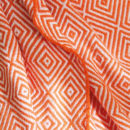 Woven plaid Venise Orange - 130 x 180 cm