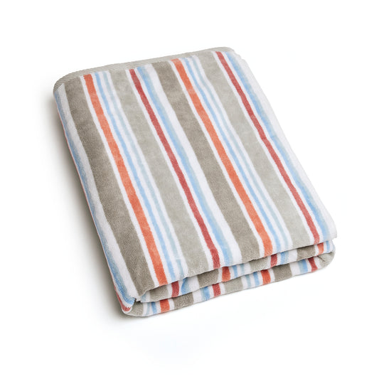 Beach towel Terre-Neuve Multicolor red - 100 x 180 cm