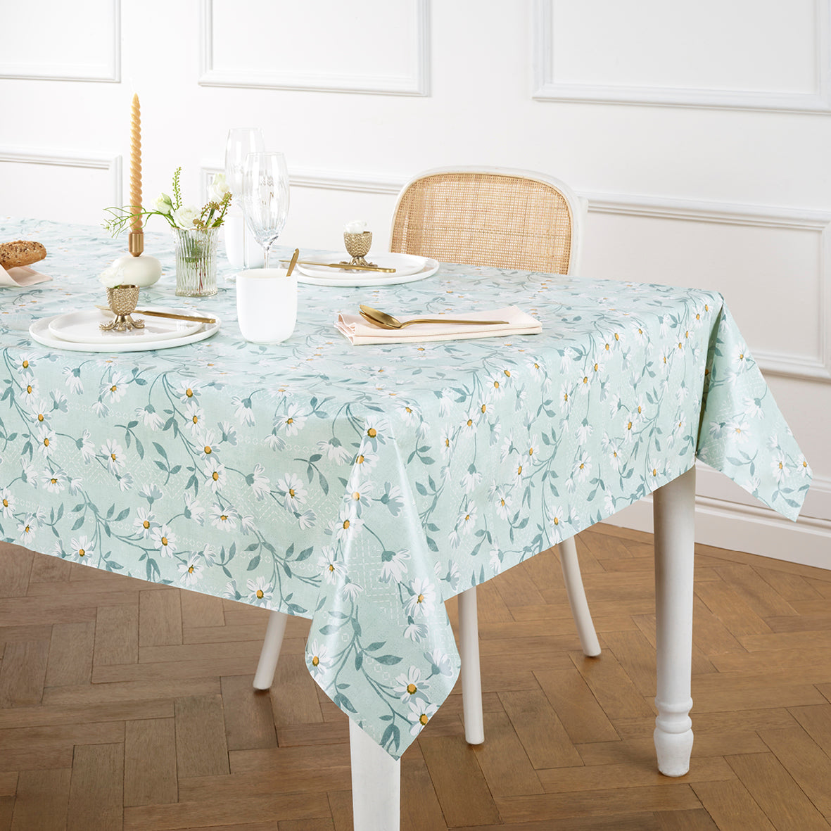 Tablecloth - Étoile d'Anvers Light green