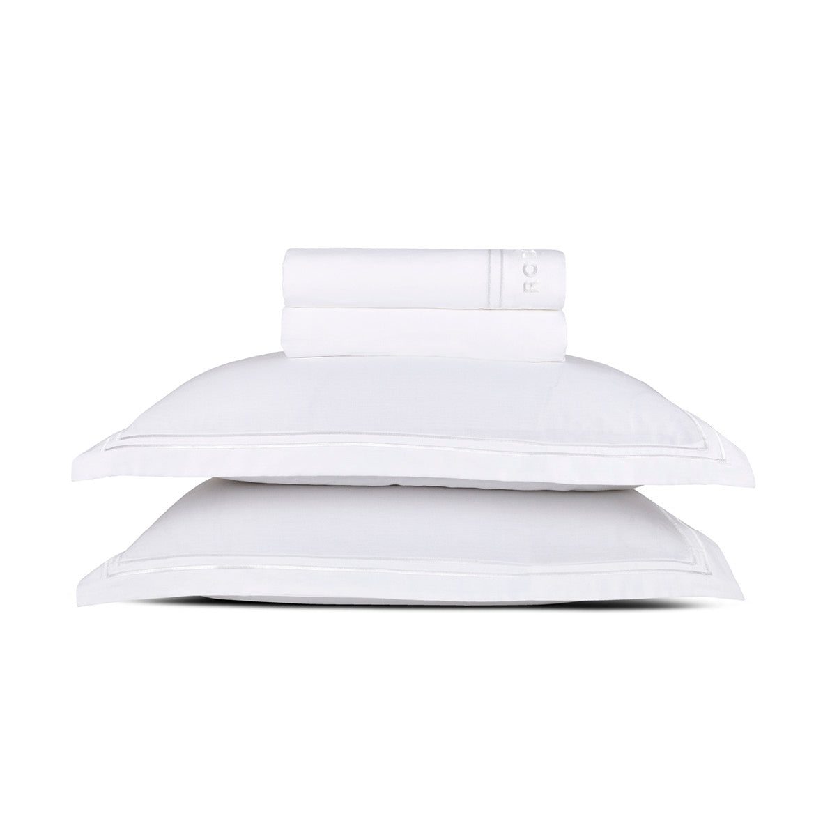 Sheet set cotton satin - Nice White / White