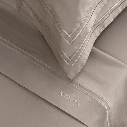 Sheet set cotton satin - Nice Taupe / Taupe