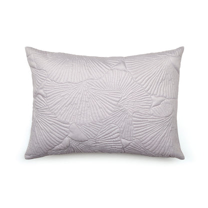 Housse de coussin velours avec dessin fleuri : taupe