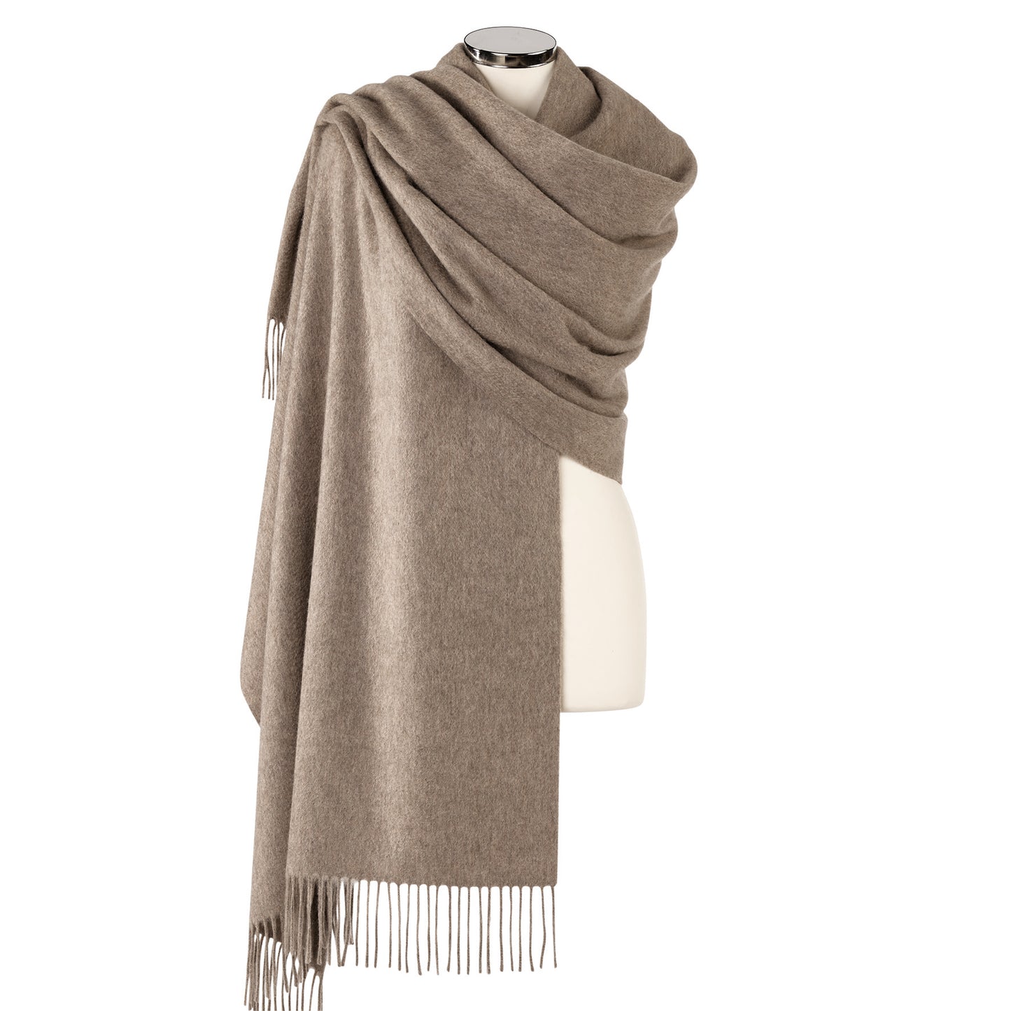 Long scarf cashmere - taupe