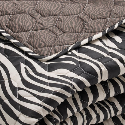 Bedspread XL Rêves zébrés Black - 220 x 250 cm