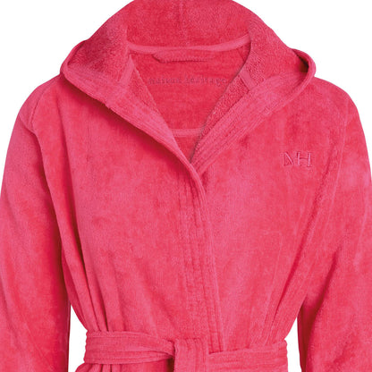 Hooded bathrobe - Fuchsia