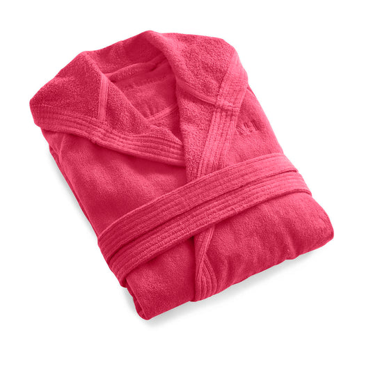 Hooded bathrobe - Fuchsia