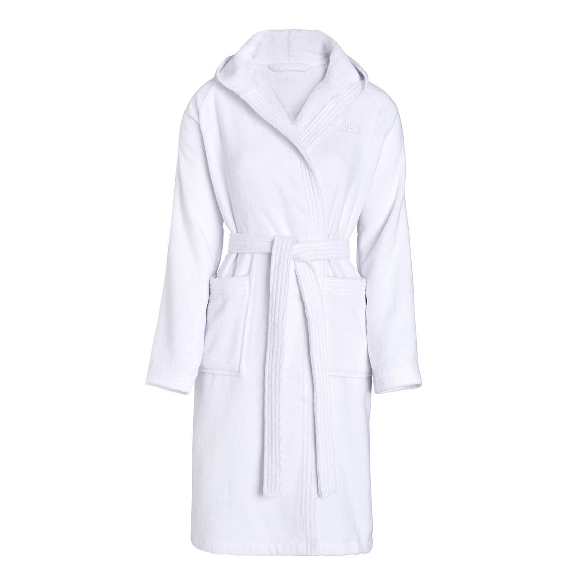 Hooded bathrobe - White