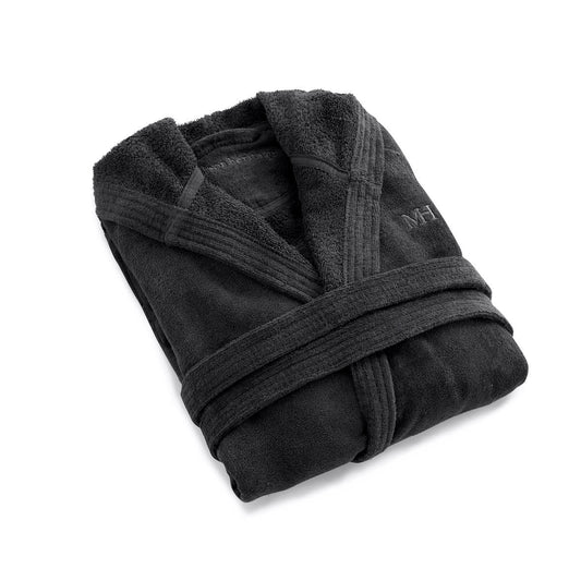 Hooded bathrobe - Dark grey