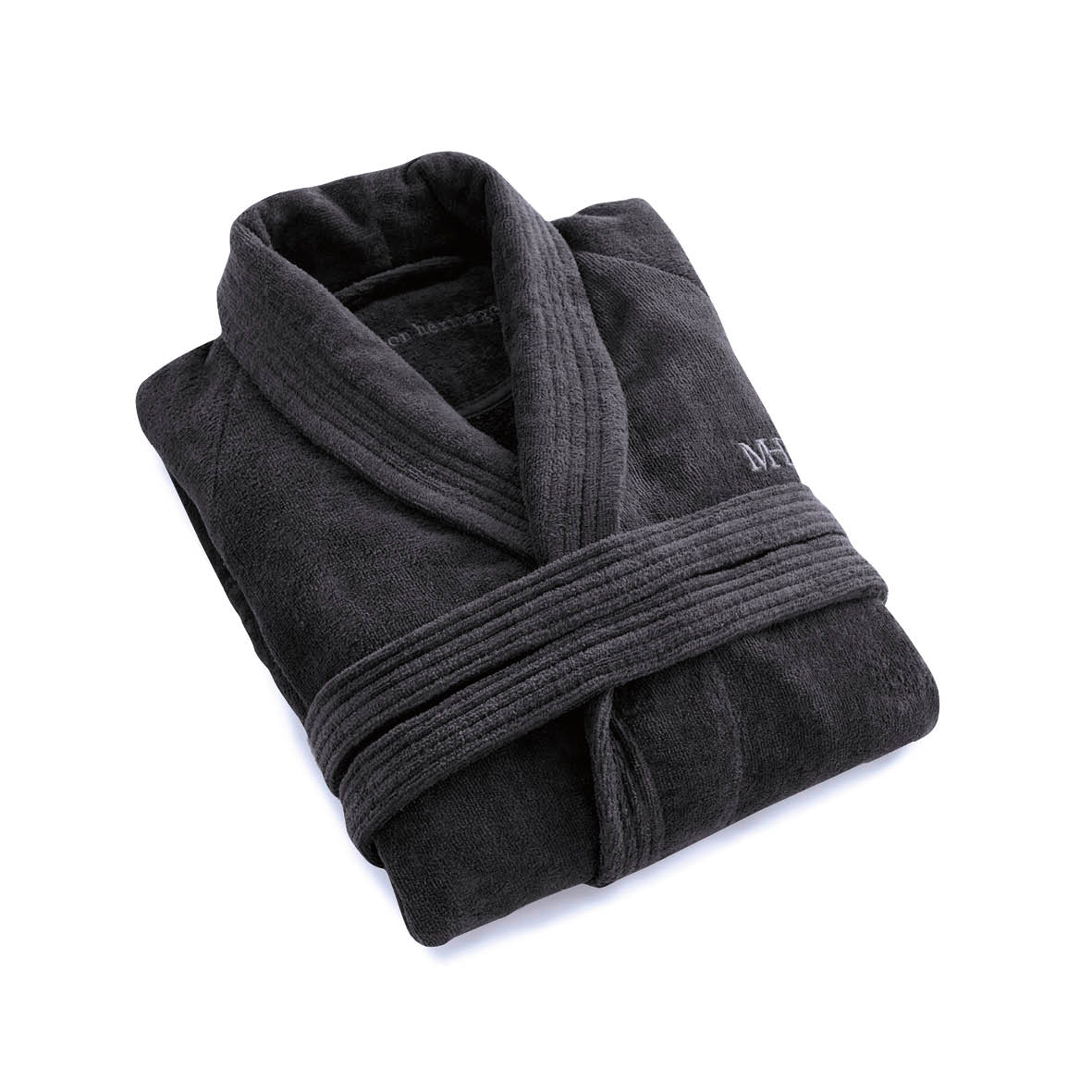 Bathrobe with shawl collar - Dark grey