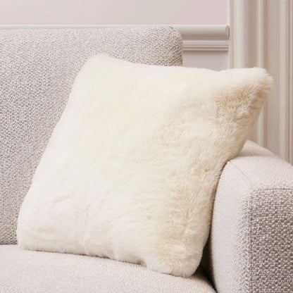 Cushion cover fake fur - White - 40 x 40 cm