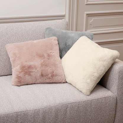 Cushion cover fake fur - White - 40 x 40 cm