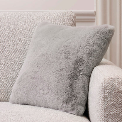 Cushion cover fake fur  Grey - 40 x 40 cm