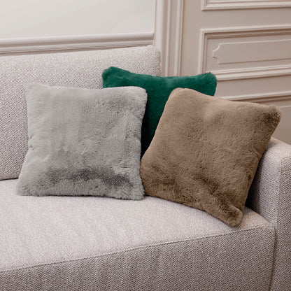 Cushion cover fake fur  Grey - 40 x 40 cm