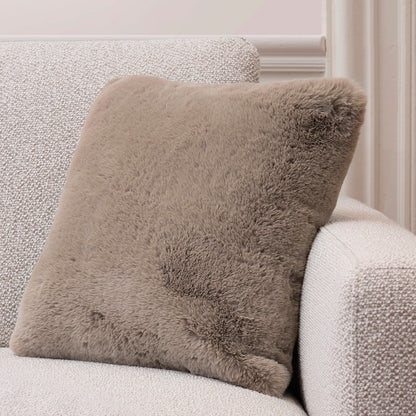 Cushion cover fake fur - Beige - 40 x 40 cm