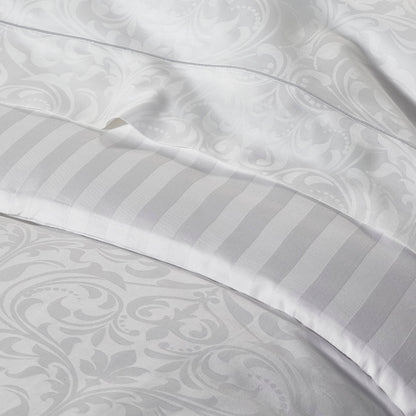 Pillowcase(s) cotton satin - Baroque White