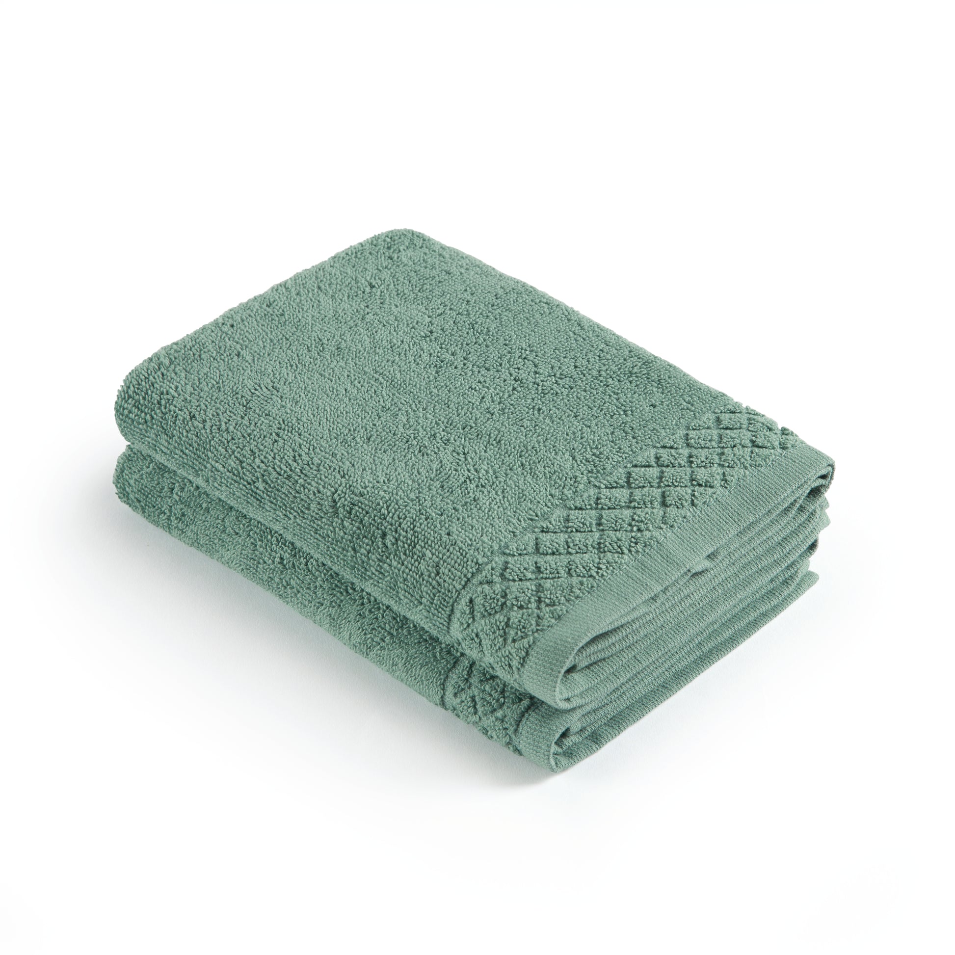 Set of 2 kitchen towels - 45 x 45 cm Bottle green