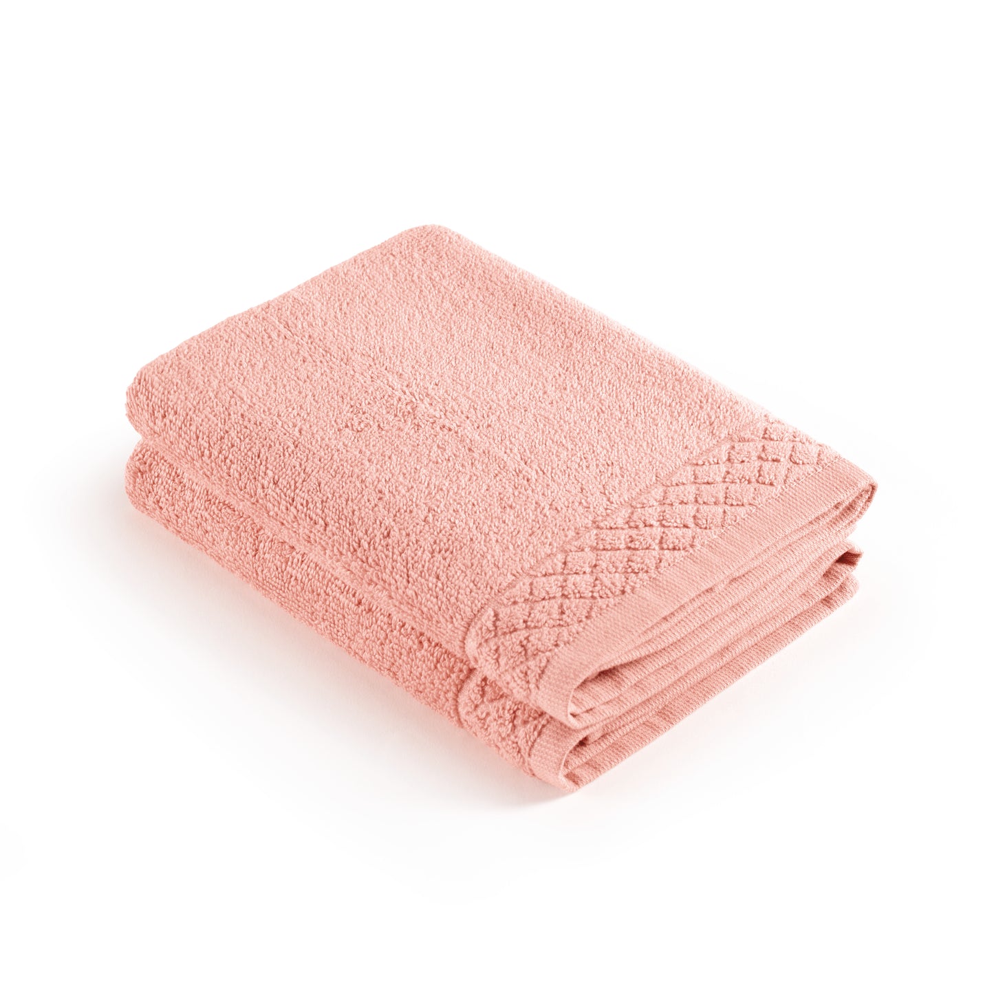 Set of 2 kitchen towels - 45 x 45 cm Salmon pink