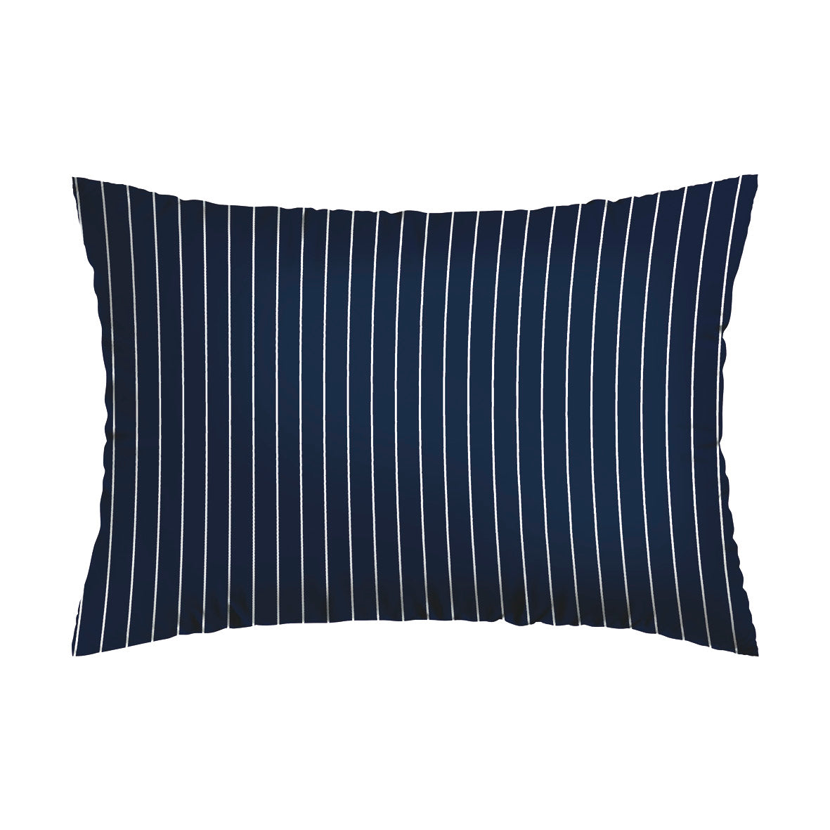 Pillowcase(s) cotton satin - Rayures Élégantes Dark blue 2 x (50 x 70 cm)