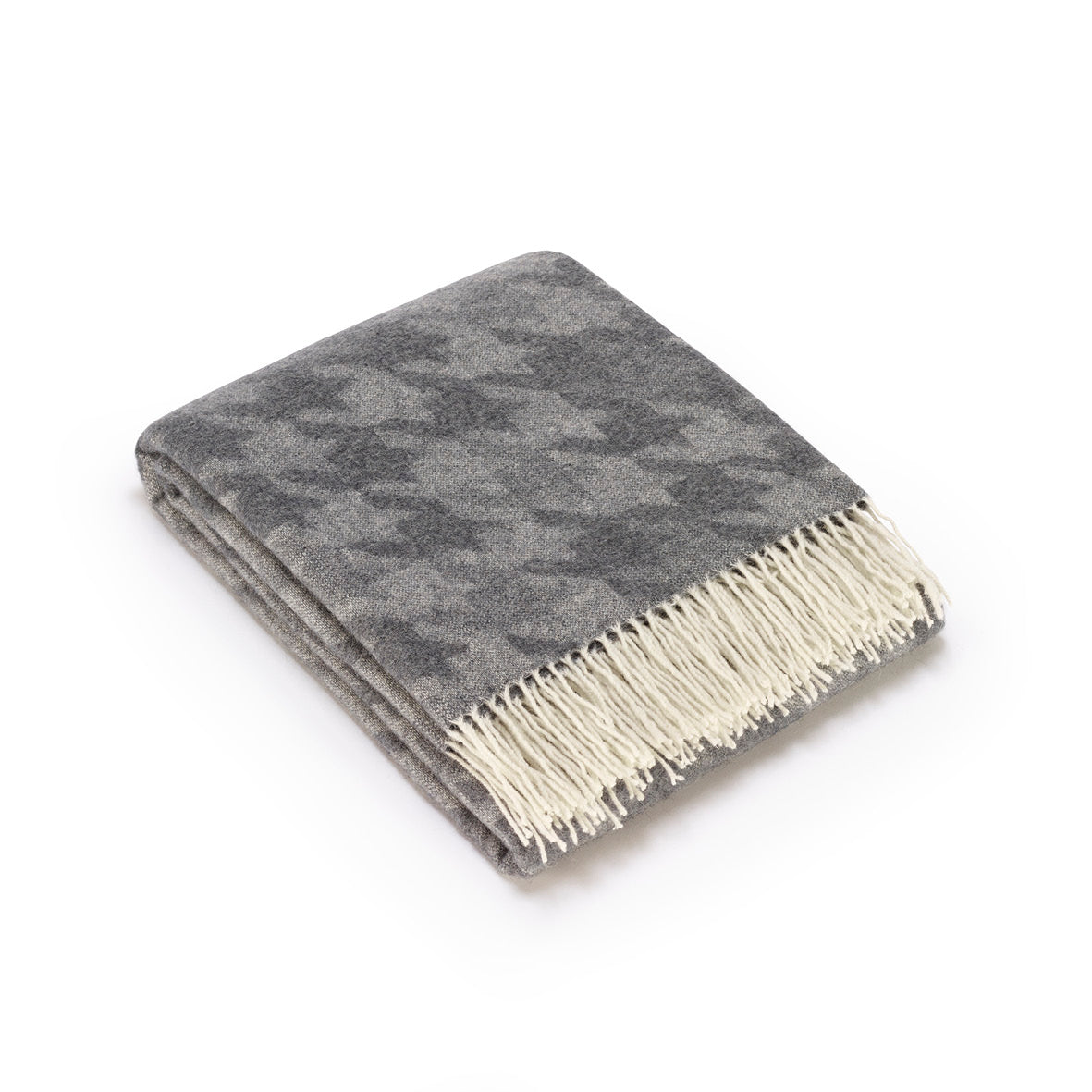 Woven plaid Caroline Grey - 130 x 180 cm