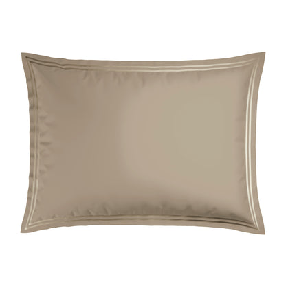 Taie(s) d'oreiller satin de coton - Paris Taupe / Taupe