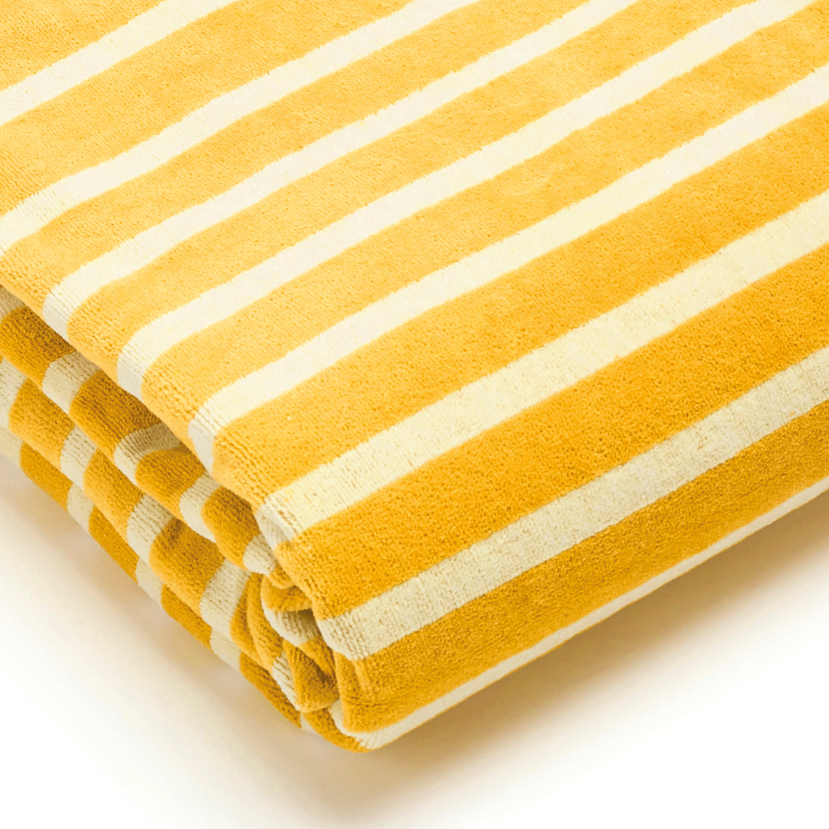 Beach towel Cédric Yellow - 90 x 180 cm