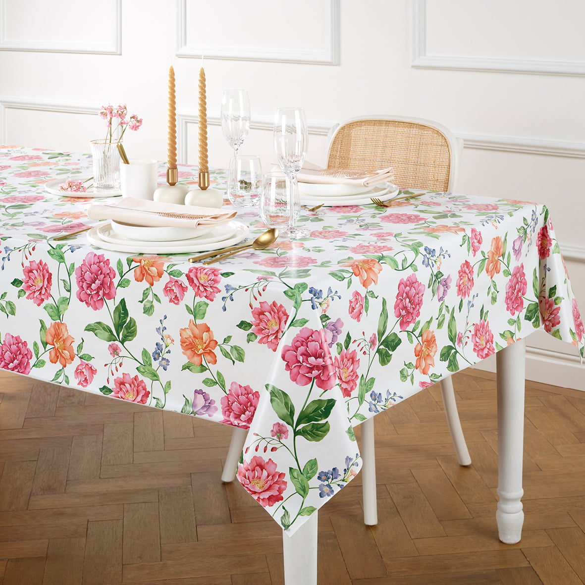 Tablecloth - Double impatients White