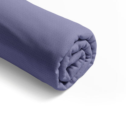 Fitted sheet cotton satin - Mila fleurs Dark purple