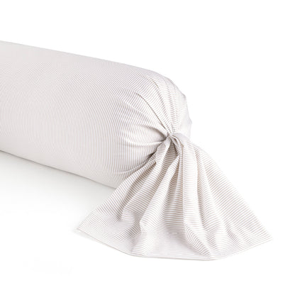 Bolster case cotton satin - Traits fins Taupe