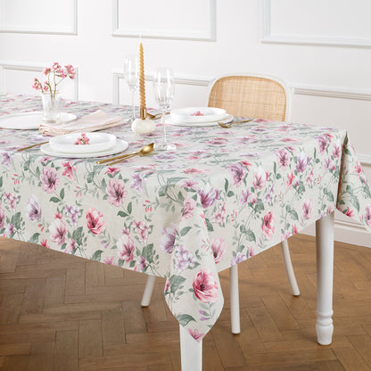 Tablecloth - Eclosion de fleurs Grey