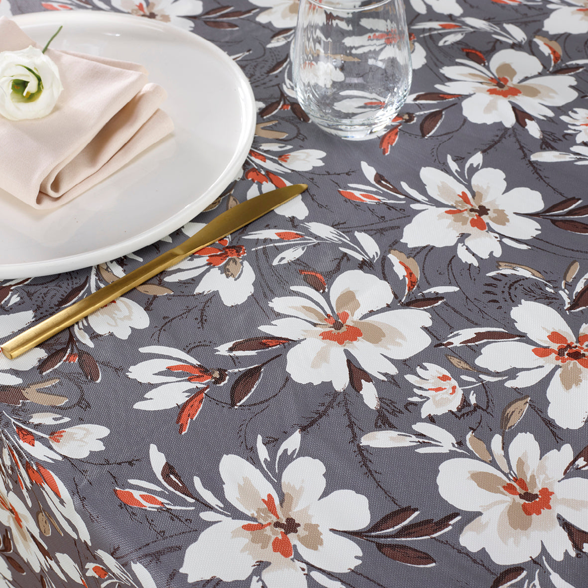 Tablecloth - Éclat de nature Dark grey