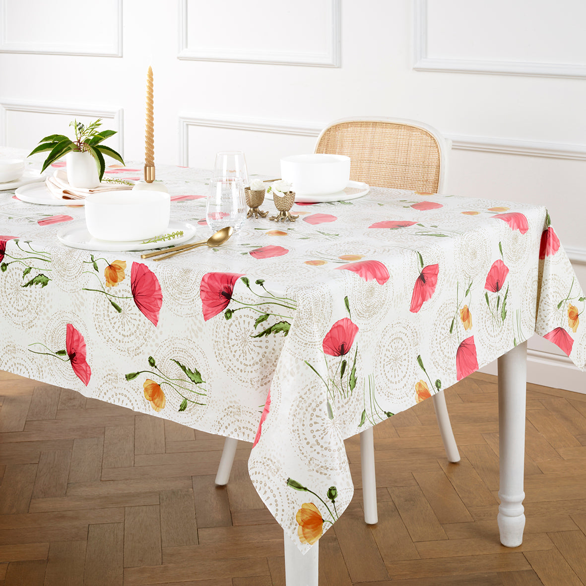 Tablecloth - Champ de pavot Off-white