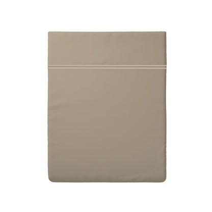 Flat sheet cotton satin - Paris Taupe / Taupe