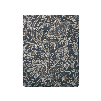 Drap plat satin de coton - Indienne Gris / Taupe