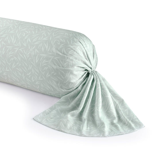 Bolster case cotton satin - Olea europaea Green