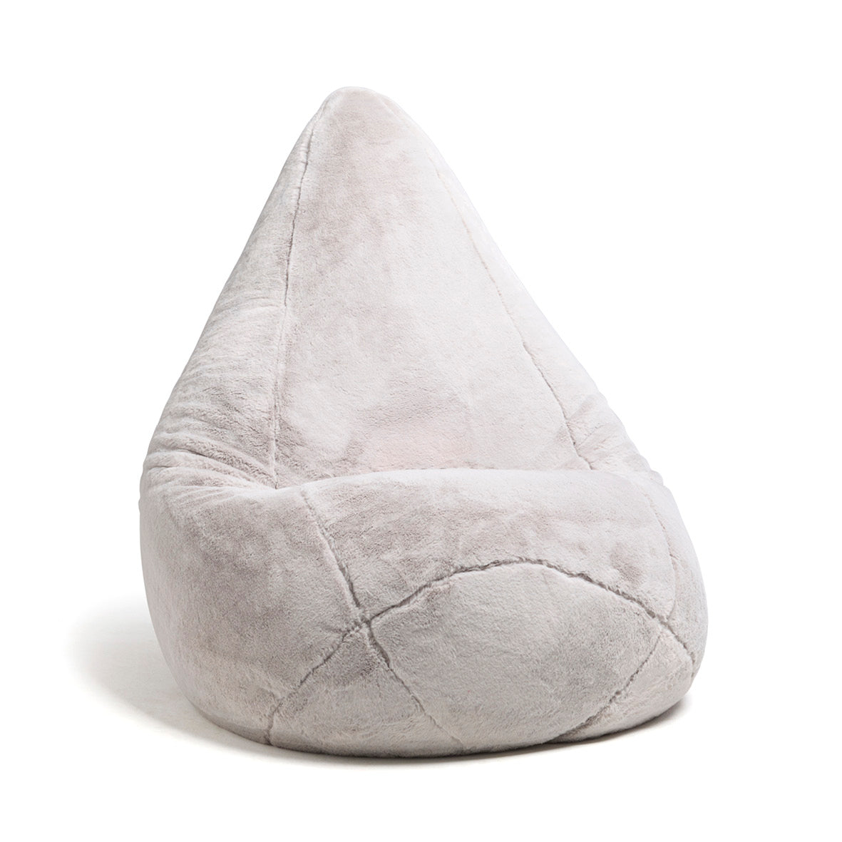 Bean bag cover fake fur  Grey - 130 x 80 cm