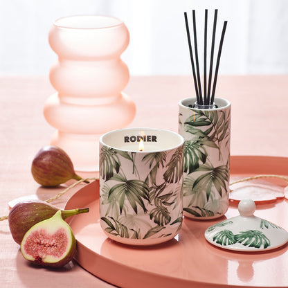 Scented candle in porcelain cup Jungle White - Fig - 315 g