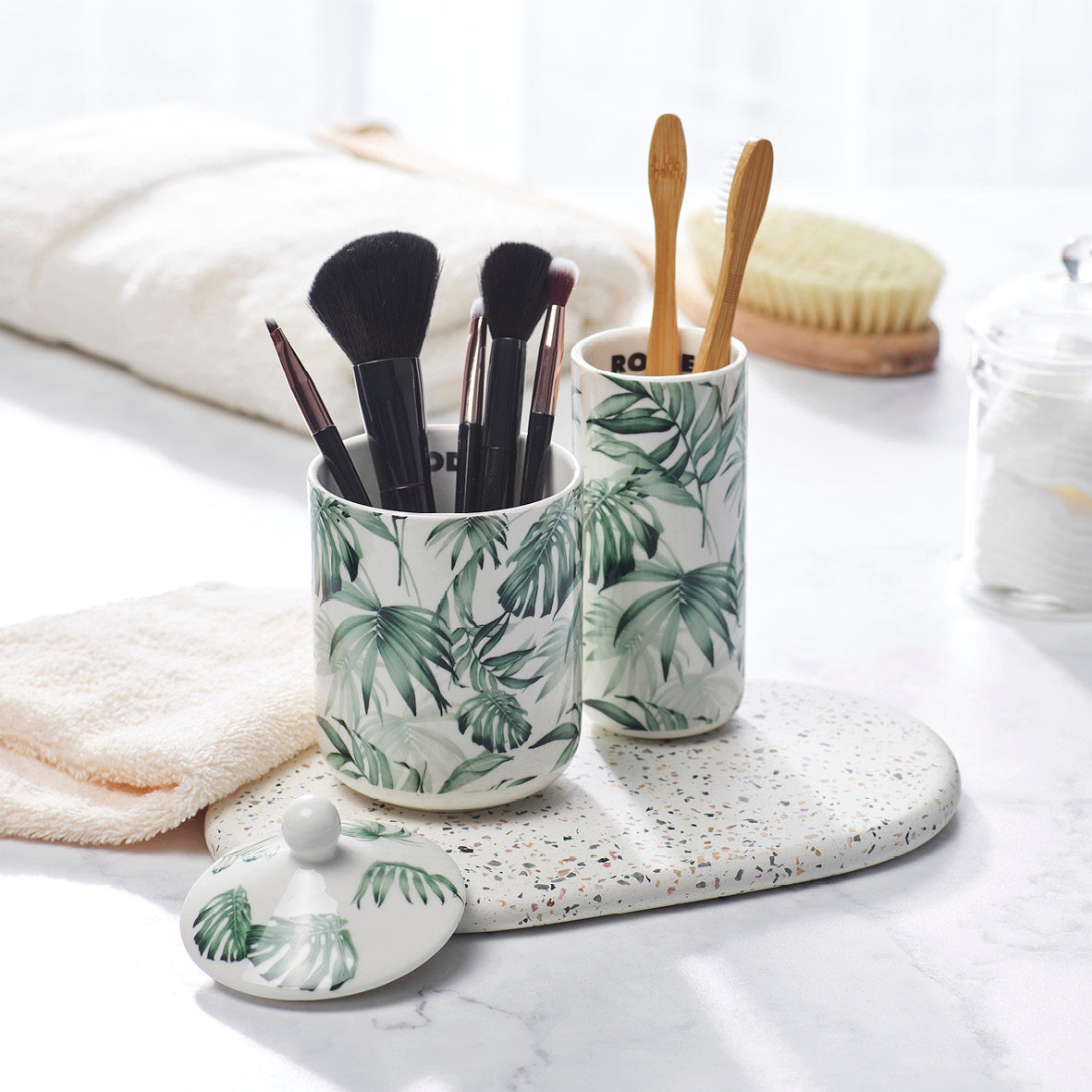 Fragrance sticks in porcelain holder Jungle White - Fig - 100 ml